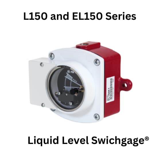  Visual representation of L150 and EL150 Series Liquid Level Switch, emphasizing its role in liquid level detection and management